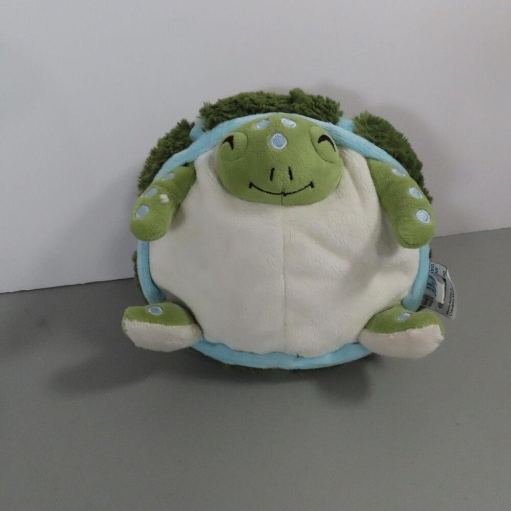 The Squishable Mini Green Turtle Round Plush Stuffed Animal is a small stuffed a